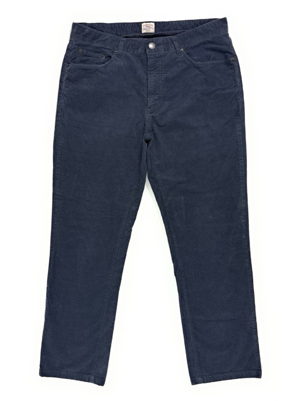 Faherty Mens Corduroy 5-Pocket Pants Size 32x27 Cotton Stretch Navy